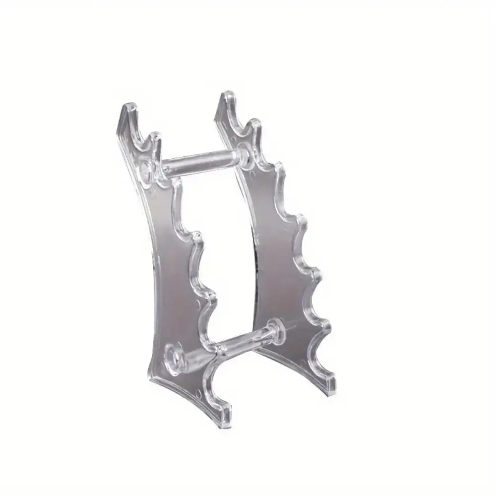 Прозрачный 6-битный держатель для шариковой ручки, пластиковый простой держатель для карандашей для бровей, стойка для кистей для макияжа, органайзер, полка-лестница