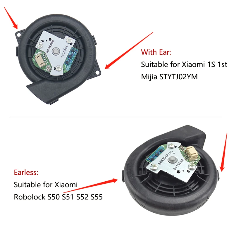샤오미 미 로봇 1S 1 세대 미지아 STYTJ02YM 용 모터 선풍기 모듈, 로봇 진공 청소기 액세서리 스위퍼 교체 부품