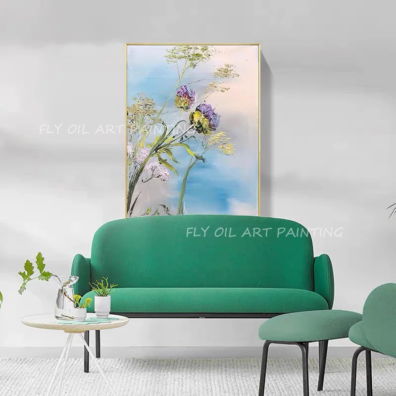 

Large size gift new landscape 100% Hand Painted Handmade Textrued Painting Home for Living Room Abstract Scandinavian Wall