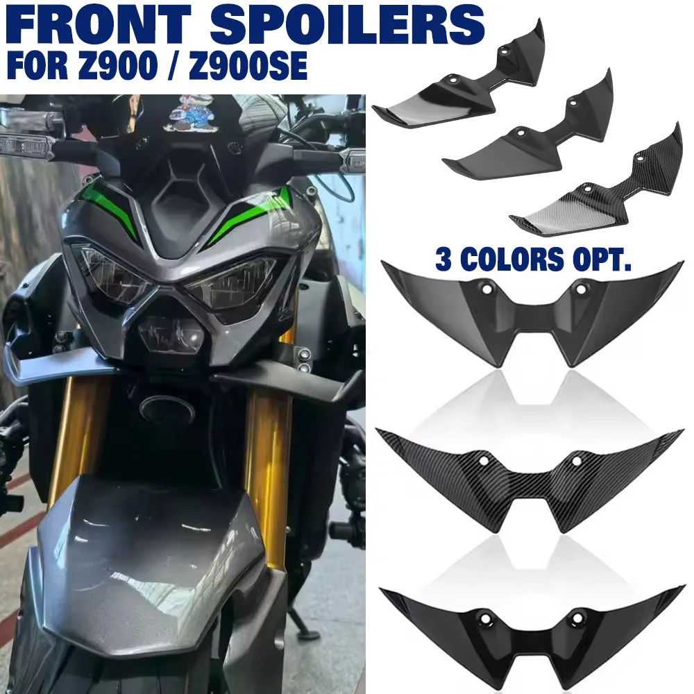 

Front Spoilers For Kawasaki Z900 Z900SE 2025+ Front Lip Wind Wing Cover Aerodynamics Fairing Winglets Front Headlight Extension