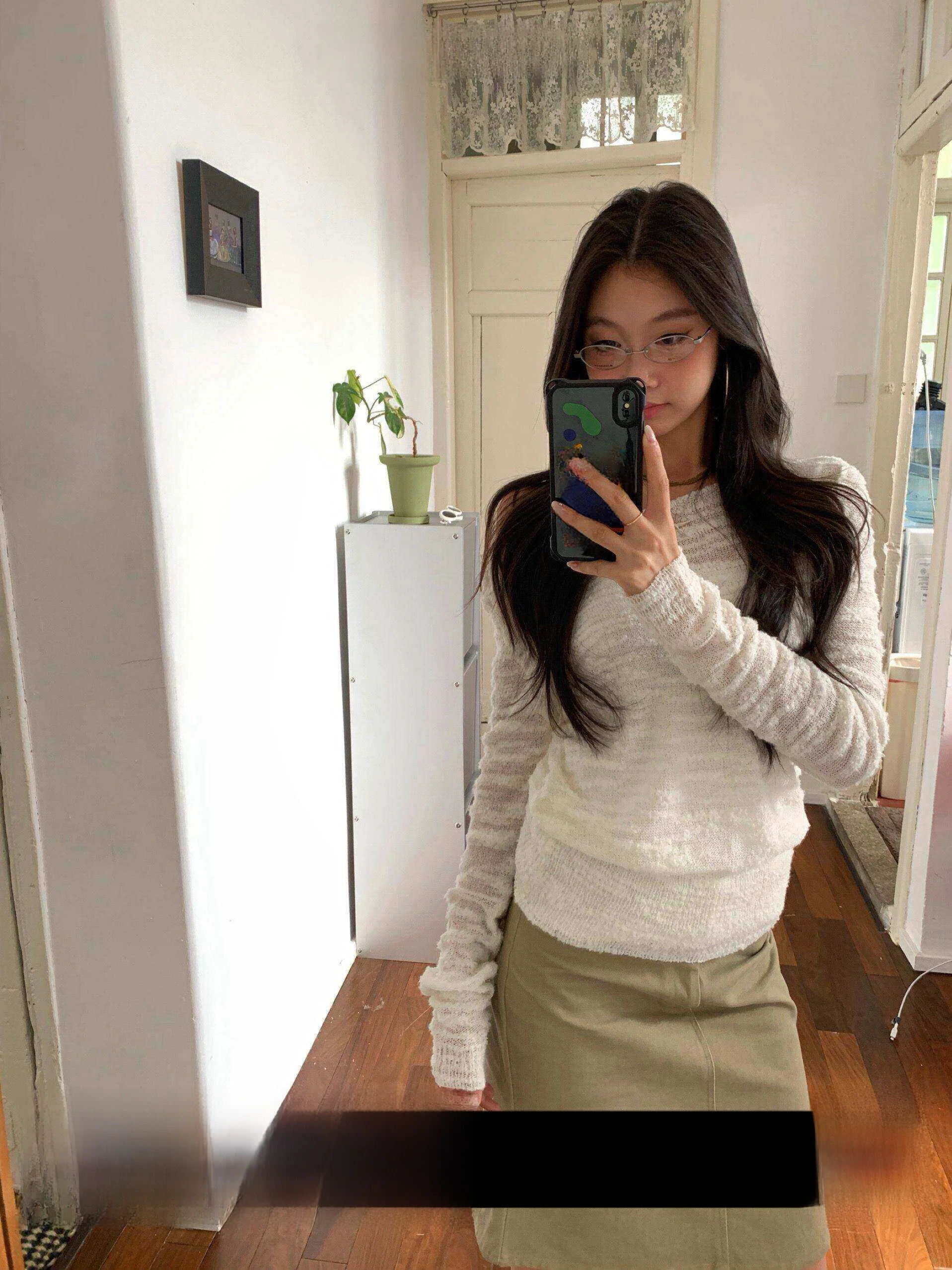 

Fortunee Early Autumn Long Sve Knitted Sweater Textured Hollow out Design Lazy Sle Quali Faionable Top for Women