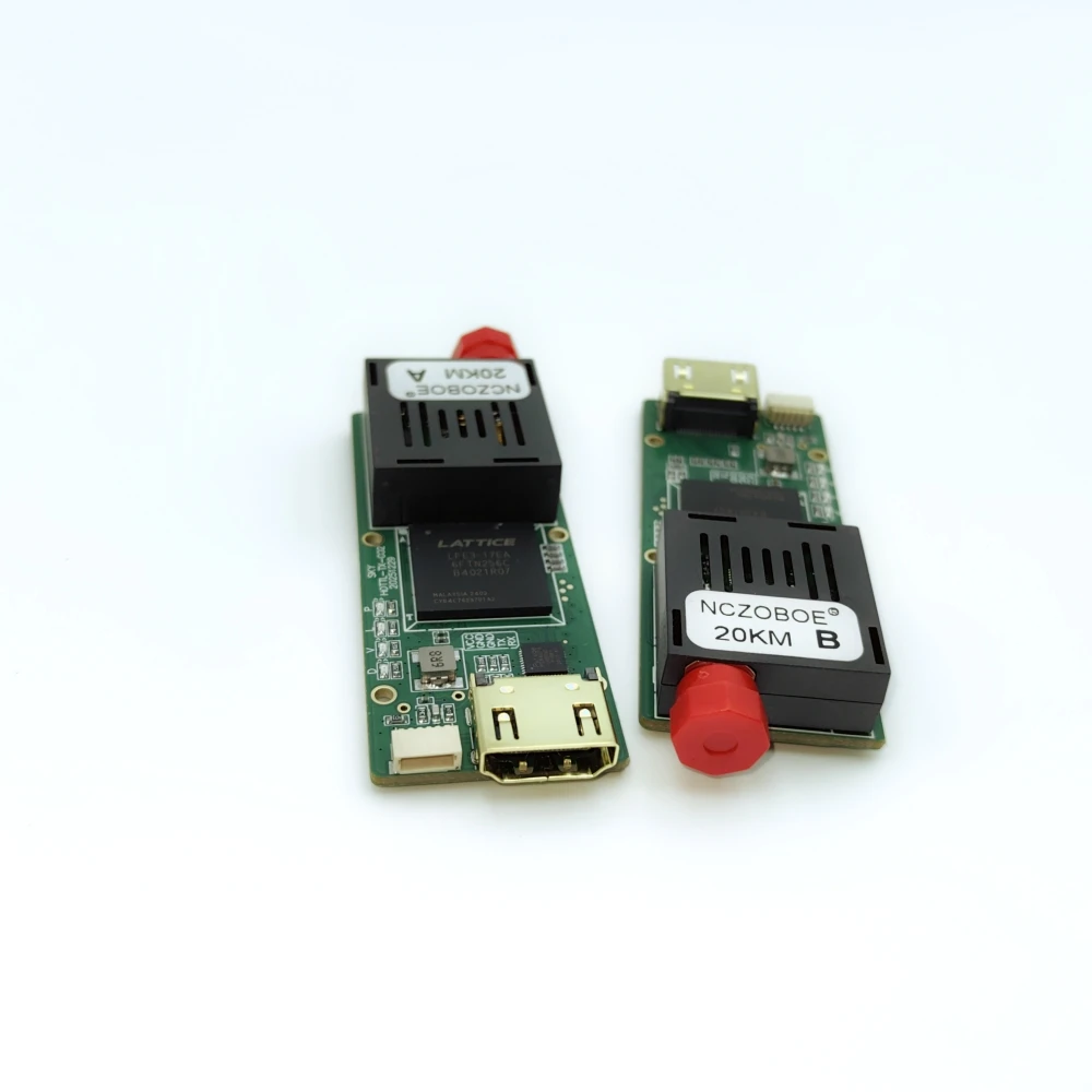 NCZOBOE HDMI TTL Optical Transceiver Module for Drone 5.5-26V FC Port RX/TX/AV/VCC/GND TTL to Fiber Optic Converter view 6
