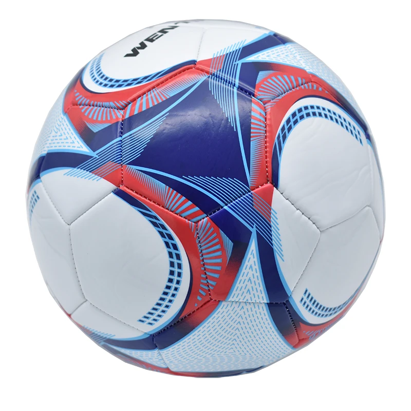 كرة قدم رسمية مقاس 5 من جلد البولي يوريثان بتصميم كلاسيكي، كرة قدم رياضية خارجية مقاومة للاهتراء لملابس الفريق #4