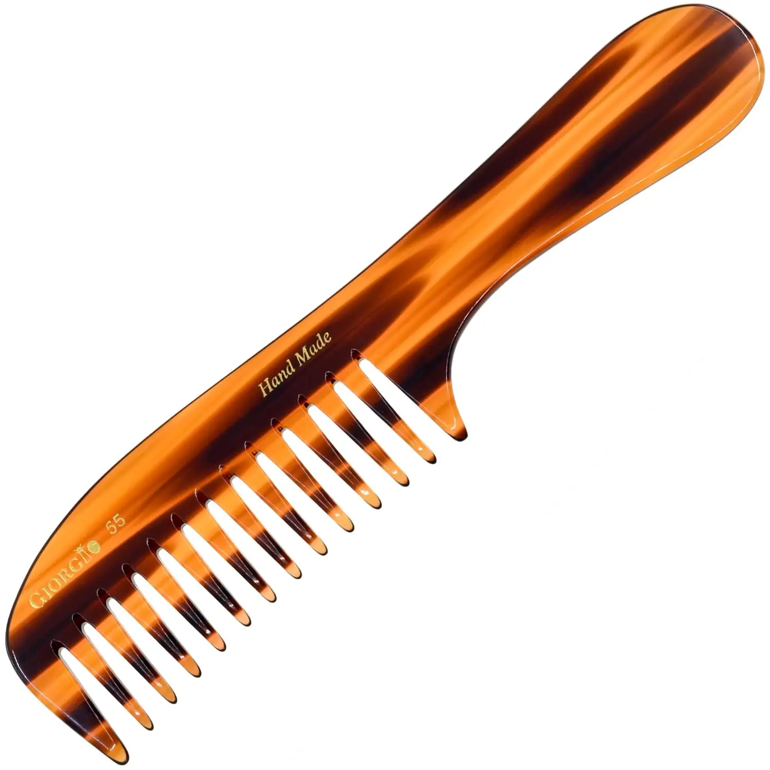 

Large Wide Tooth Hair Comb for Detangling, Handmade Rake Comb for Wet Hair, 8 Inch