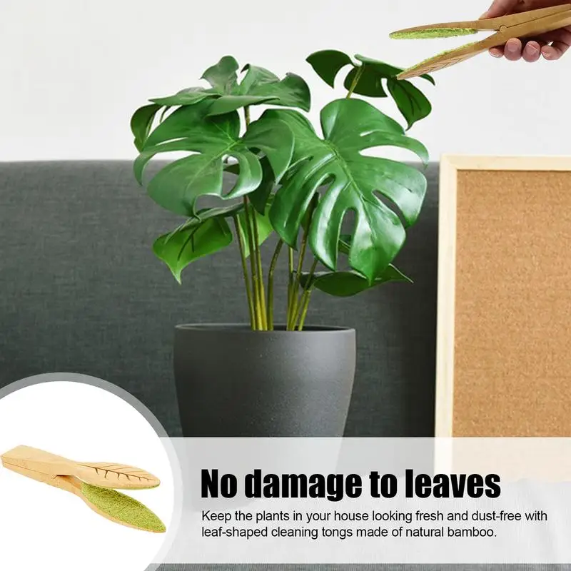 Imagem -04 - Portátil Handheld Plant Leaf Cleaning Tongs Ferramenta de Limpeza de Folhas de Madeira Brush Clip Acessórios de Jardim Quintal Novo