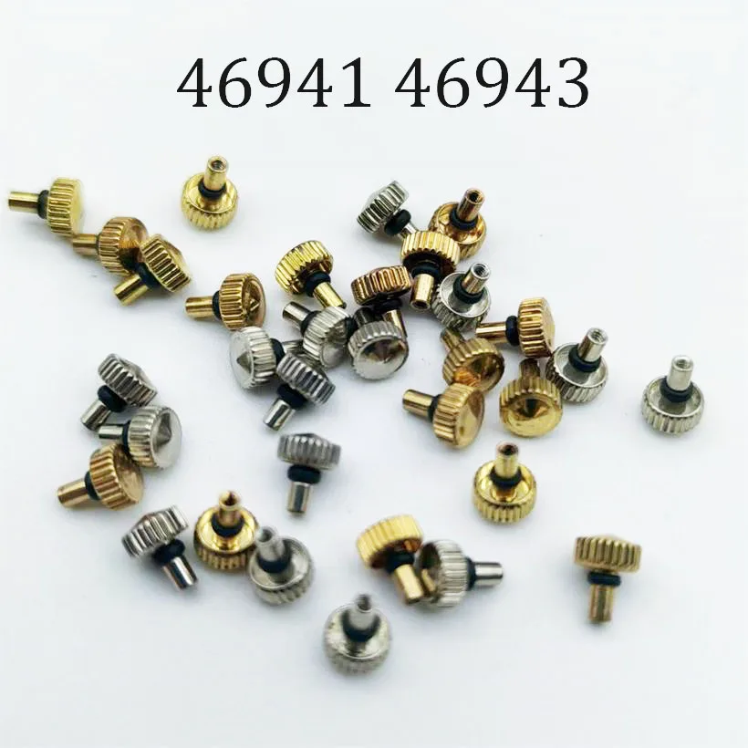 Watch Movement Accessories Watch Crown Are Suitable For 46941 46943 Mechanical Movement Semi Steel Head Handle Repair Parts