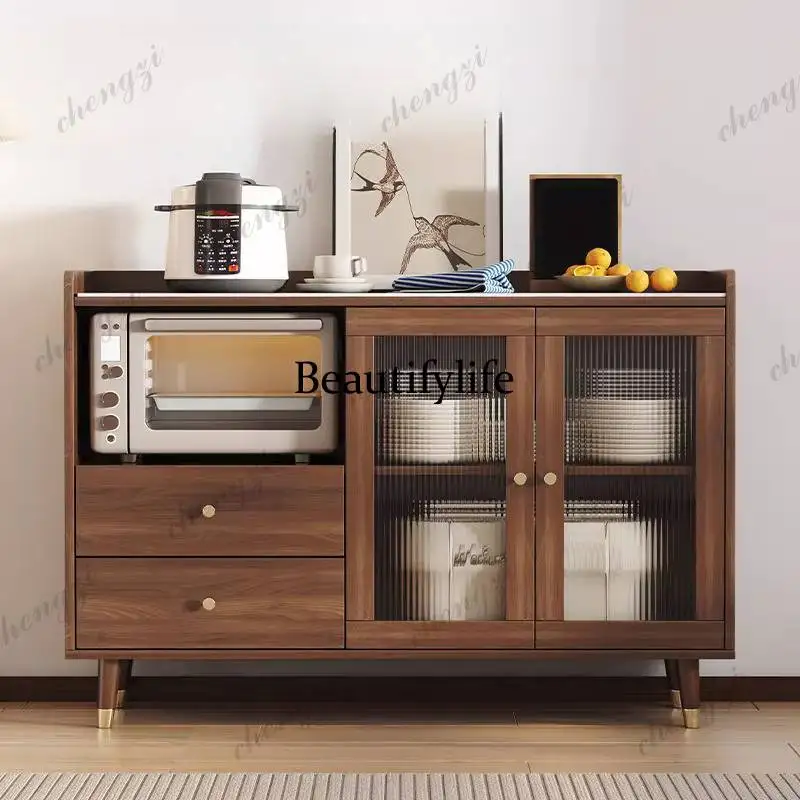 A68 Handle Cleaner Kitchen Cabinet Organizer European Highboard Storage Kitchen Cabinet Side Mobile Meble