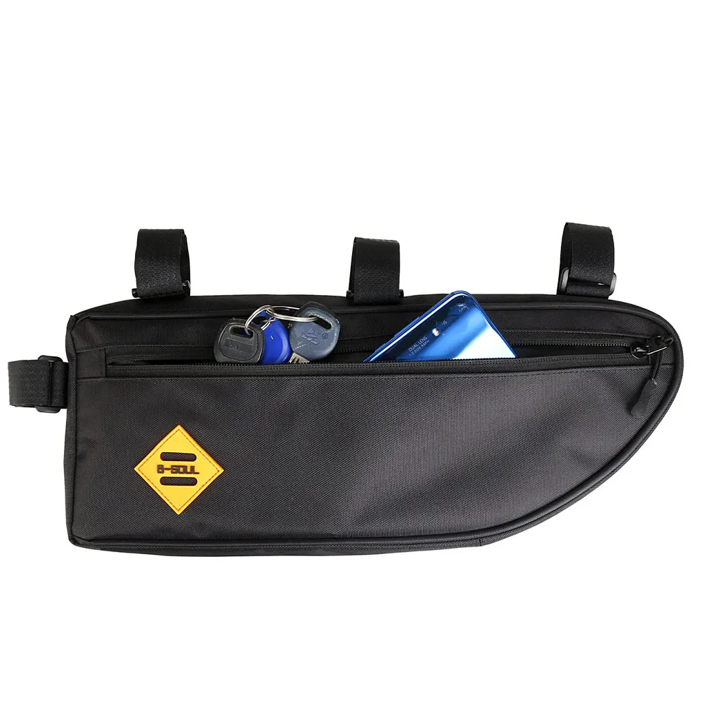 Triangle Bike Bag Large Large Capacity Front Frame Bike Bag Under Frame Bike Bag Corner Pouch Tool Bag for Mountain Bike 2L