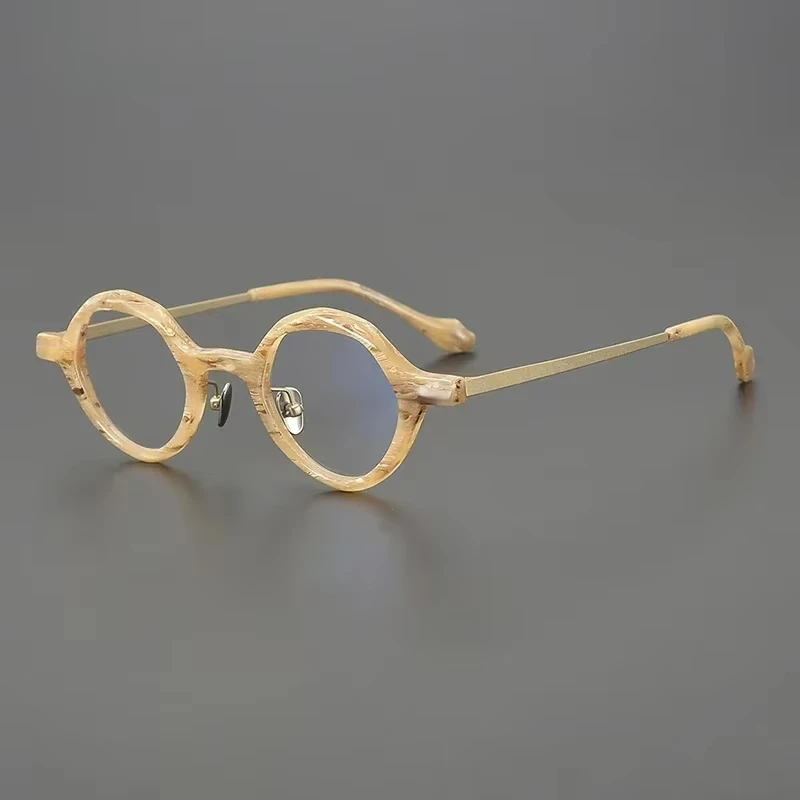 2026 Retro Acetate Frame Flat Light Mirror Handmade Fashion Myopia Glasses for Men And Women Classic Matching Optical Wear