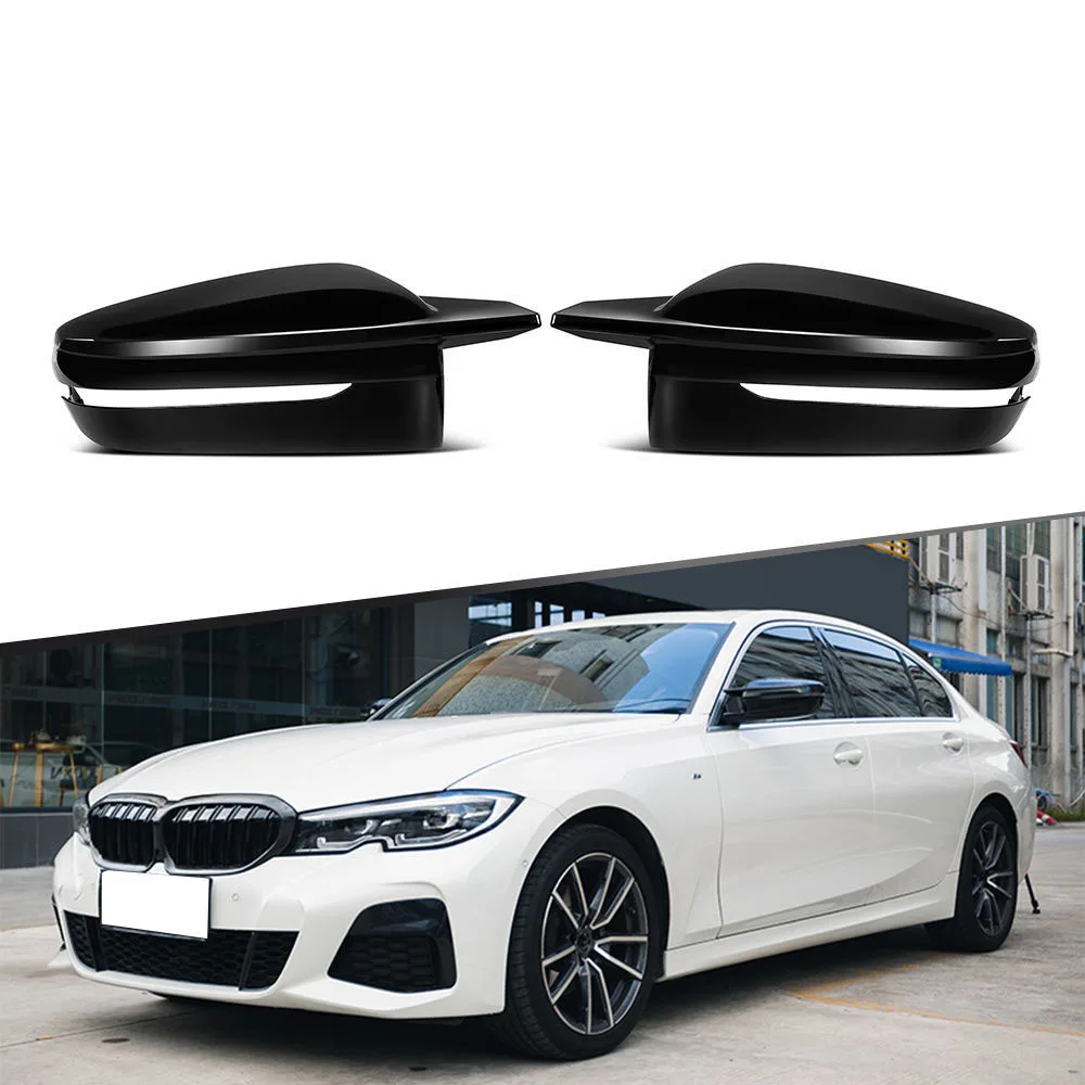 

Real ABS Gloss Black Car Side Mirror Cover For BMW G14 G15 G16 G20 G22 G23 G28 G30 G38 G11 G12 LHD 17-IN M Look mirror cover