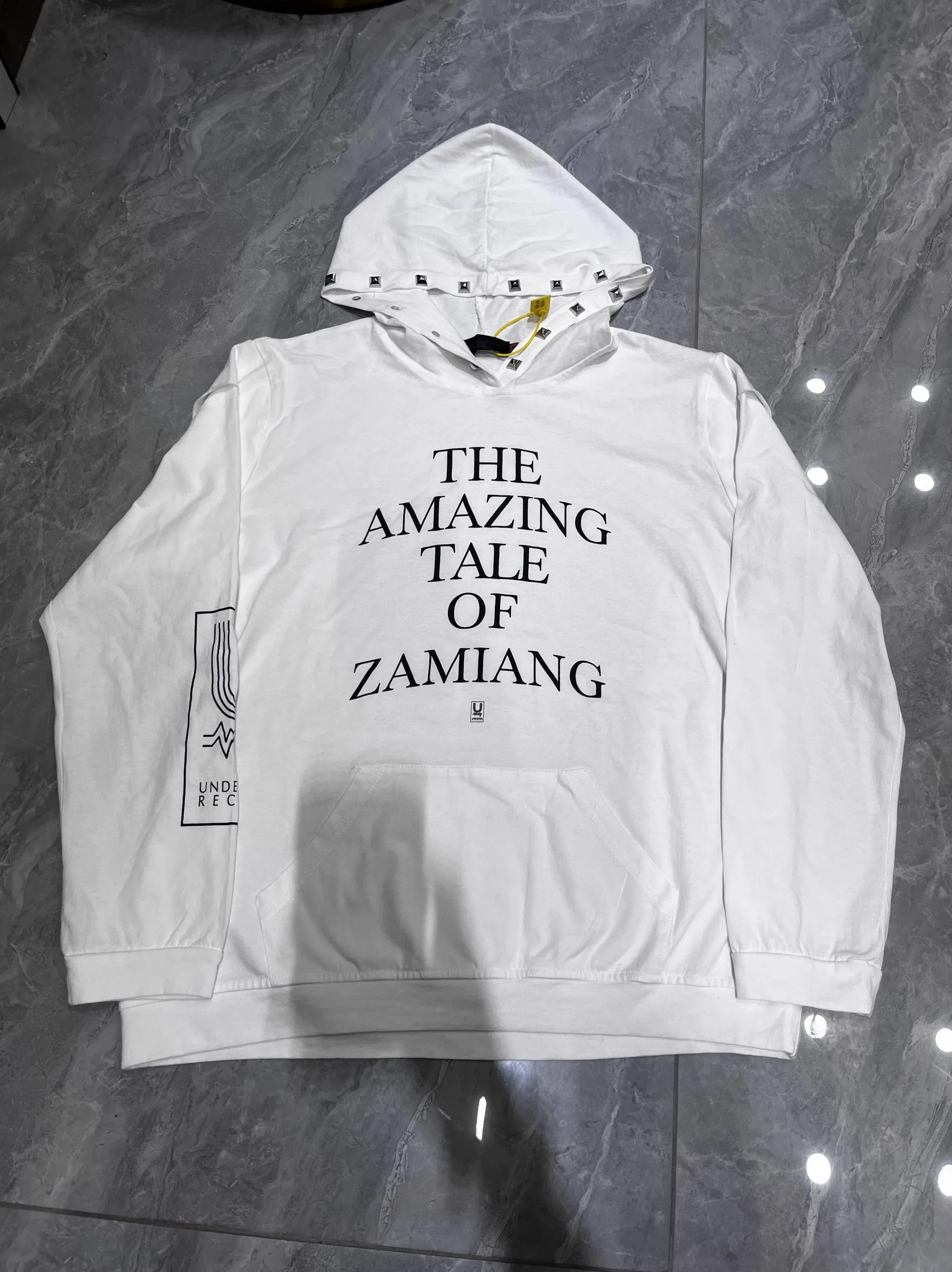 

New Luxury 2025 Undercover Amazing Rivets Pullover Hoodies Hoody hooded Sweatshirts velvet Cotton Thick Fleece Size 1 2 3 #A1