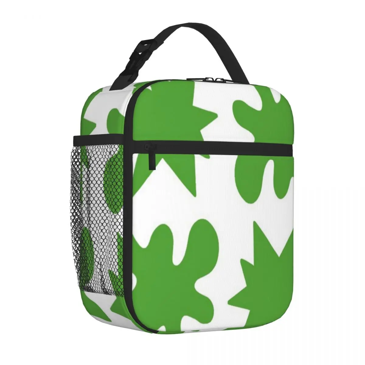 

Bestselling Kiki Bouba - Green And White Solid Color Thermal Food Carrier Hiking Snack Kids Lunch Bag