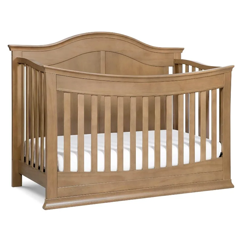 Meadow 4-in-1 Convertible Crib in Hazelnut, Greenguard Gold Certified