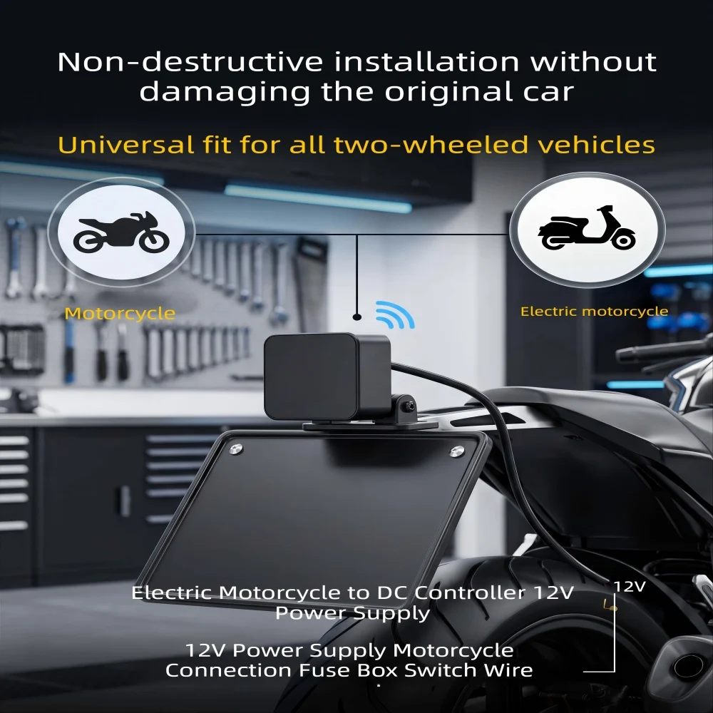 77GHz Motorcycle BSD Blind Spot Detection System, IP67 Waterproof, Suitable for BMW R 1300 GS, S 1000 RR, F 800 GS - view 3