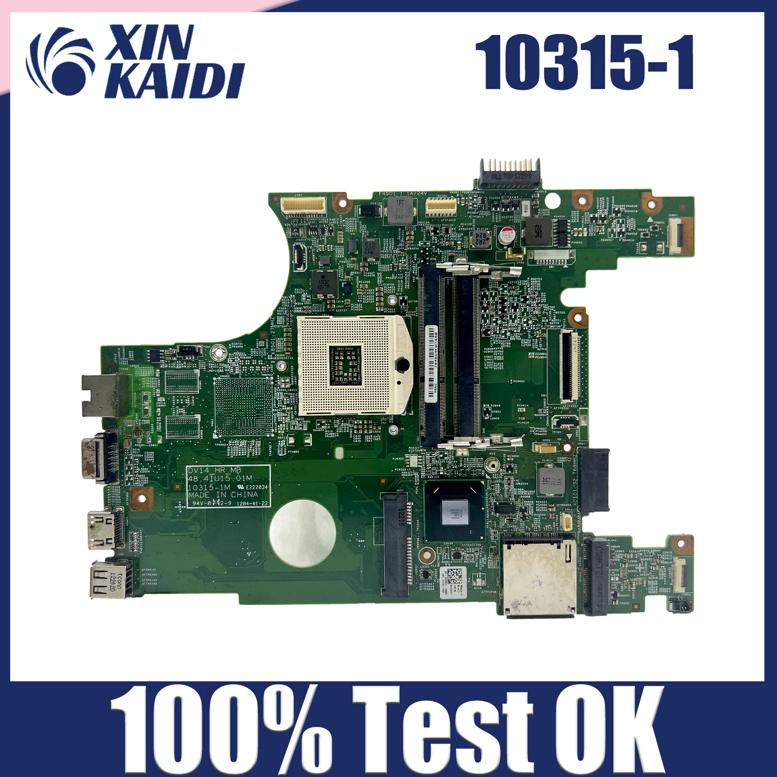 Mainboard CN-0X0DC1 0X0DC1 X0DC1 For DELL 14R N4050 Laptop Motherboard 10315-1 48.4IU15.011 With SLJ4N HM67 100% Fulyl Tested