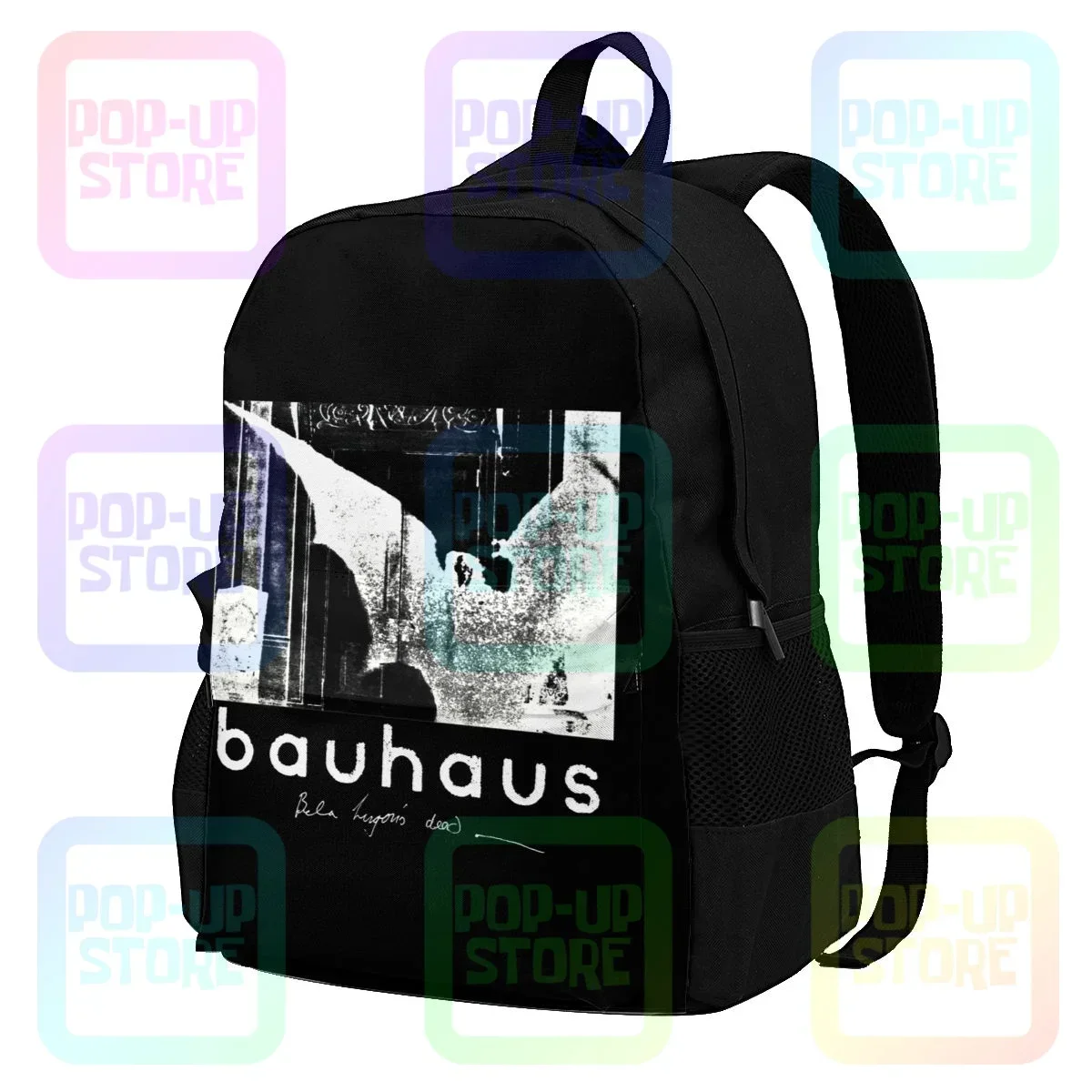 Bauhaus Bela Lugosis Dead Bauhaus Band Gothic Rock Large Capacity Backpack Bookbag Backpack Shopping Bag School Sport Bag