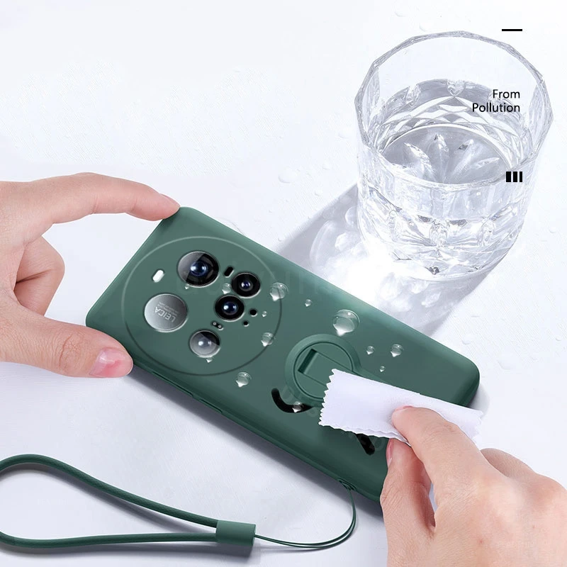 液体シリコーンケース Xiaomi 15 ウルトラプロソフトカバー耐衝撃 Xiaomi15 超高級電話ケースとホルダースクリーンフィルム