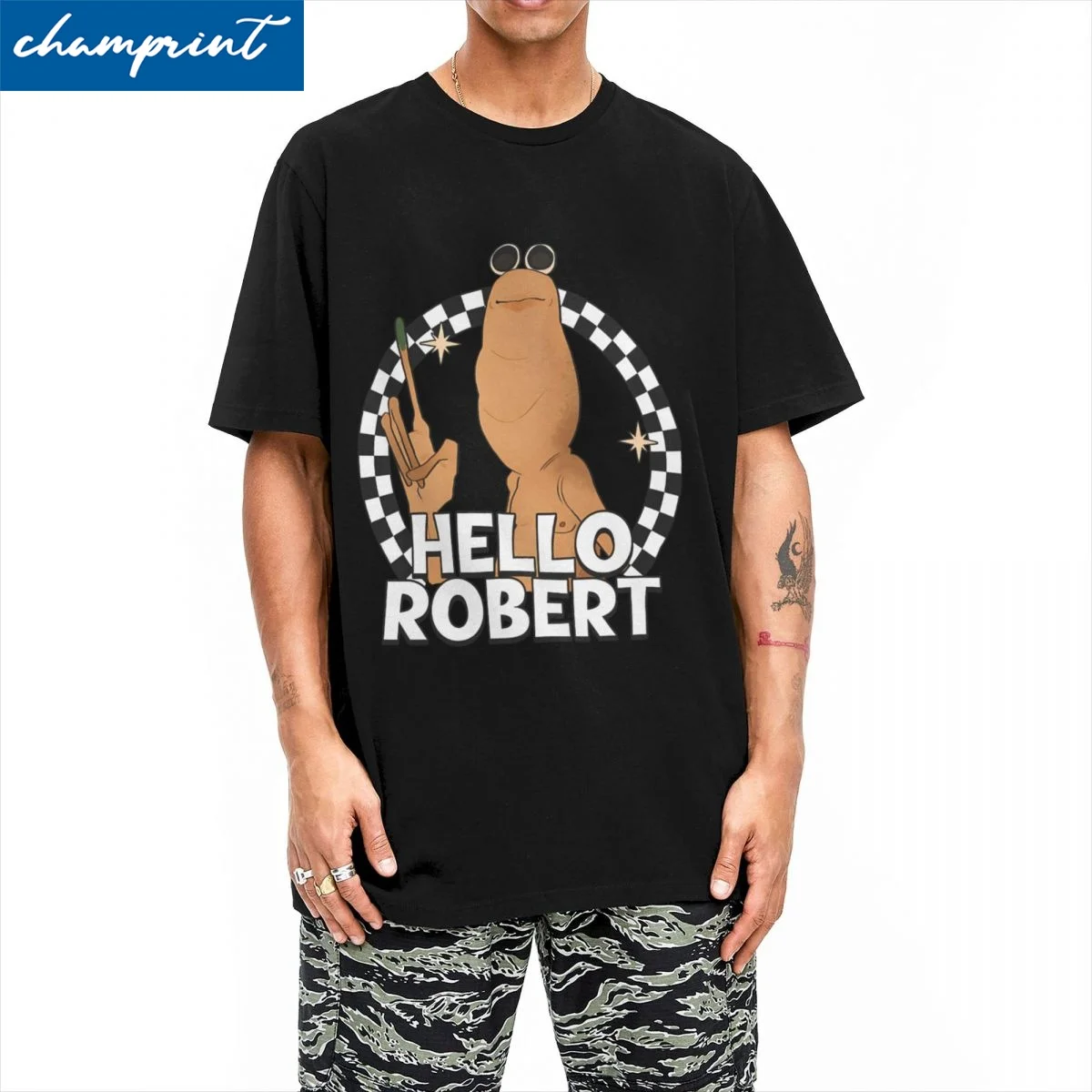 Marcus The Worm Theres Been Camisetas engraçadas Homens Mulheres Impressionantes 100% algodão Camisetas O Pescoço Manga Curta Camiseta Roupas Plus Siz