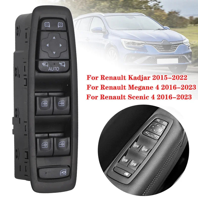 

Electric Power Master Window Control Switch Lifter Button for Renault Kadjar Megane 4 IV Scenic Talisman 254012952R 25401-2952R