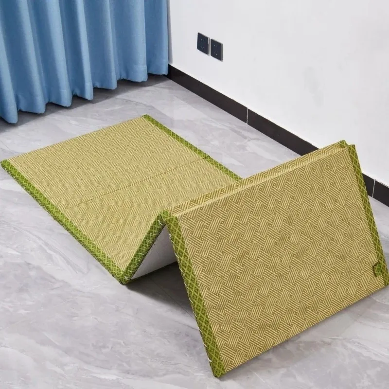 

Coconut fiber mat bedroom mattress thickened coconut floor mat ridge protection Japanese folding lunch break floor bamboo mat