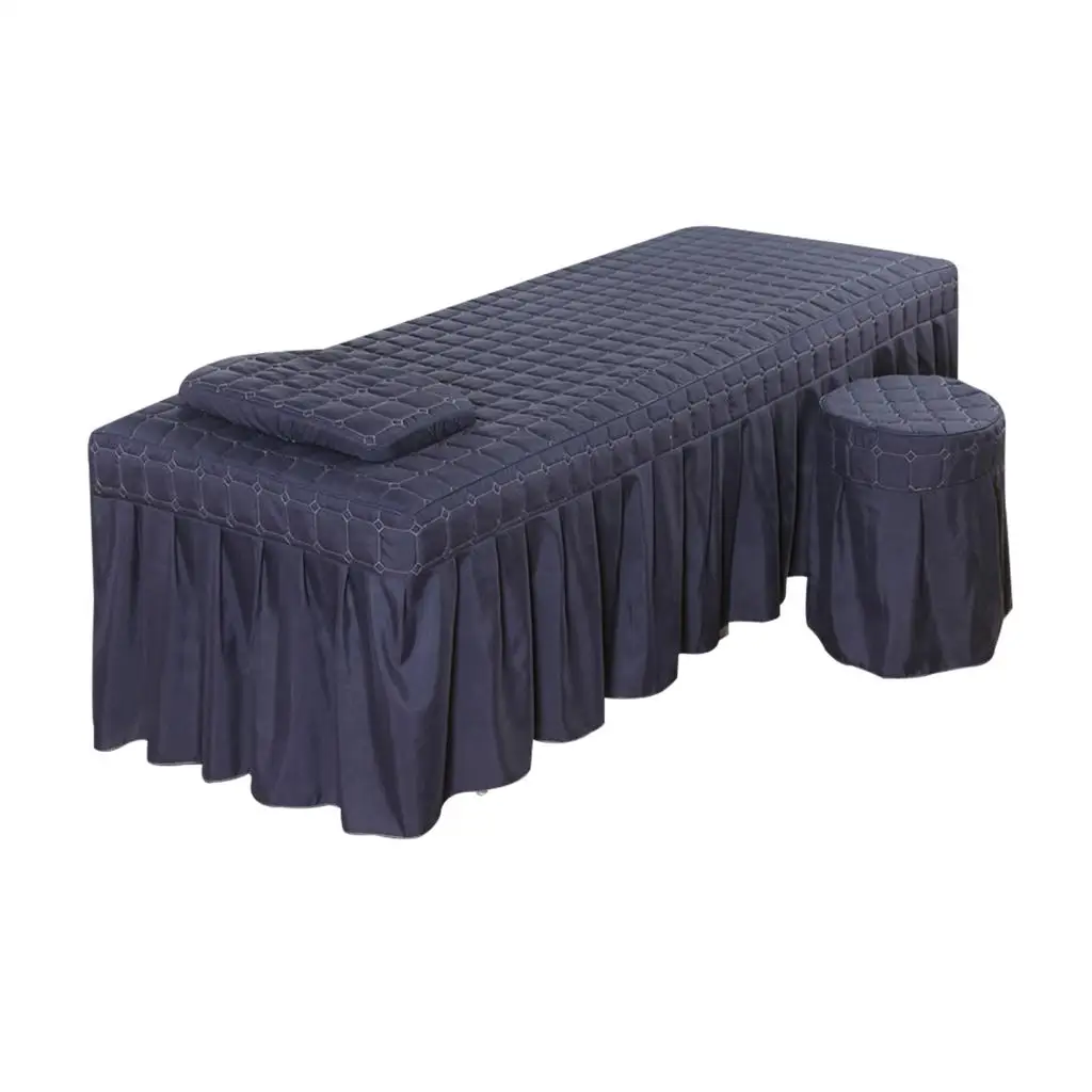 Cosmetic Salon Sheets Comfortable Massage Table Cover Bed Linen with Pillowcase for Spa Beauty Treatment