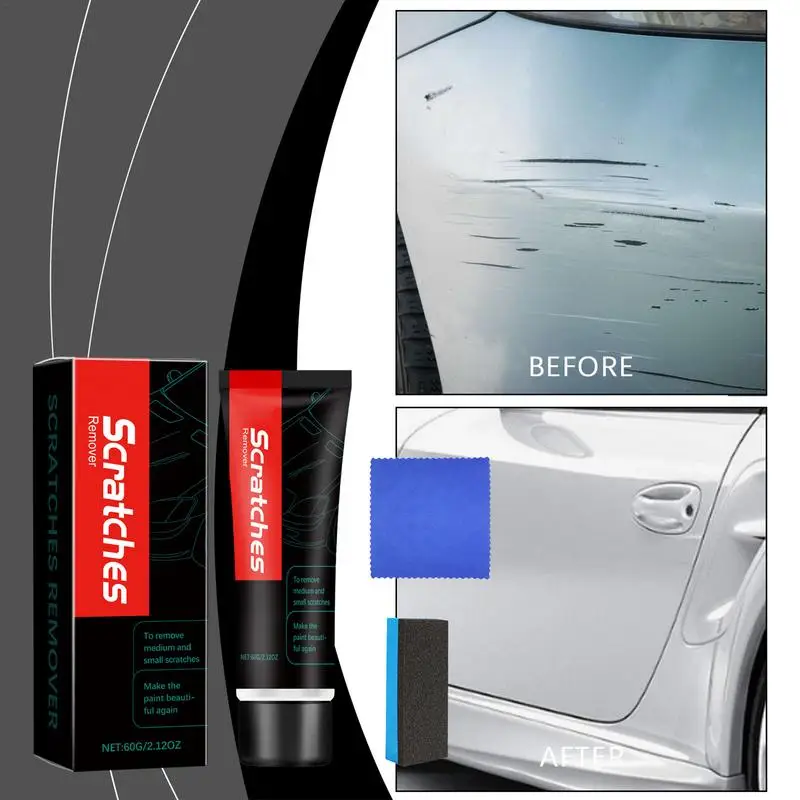 Car Scratch Remover Exterior Car Care Kit Paint Correction Compound That Removes Defects While Adding Gloss And Shine