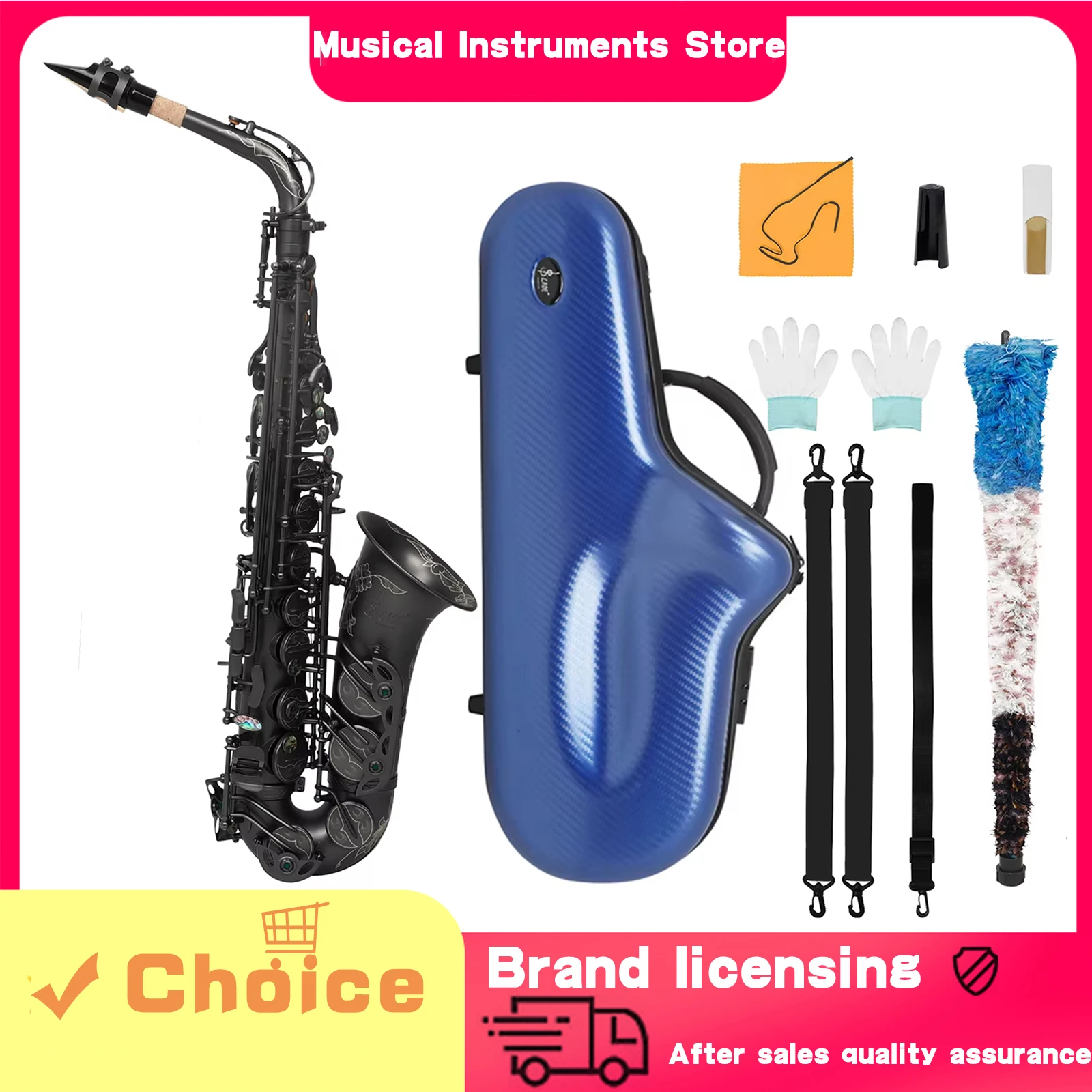 

Альт-саксофон SLADE Eb, латунь, матовый черный никель, шлифовка, художественная резьба, саксофон премиум-класса, профессиональные деревянные духовые инструменты