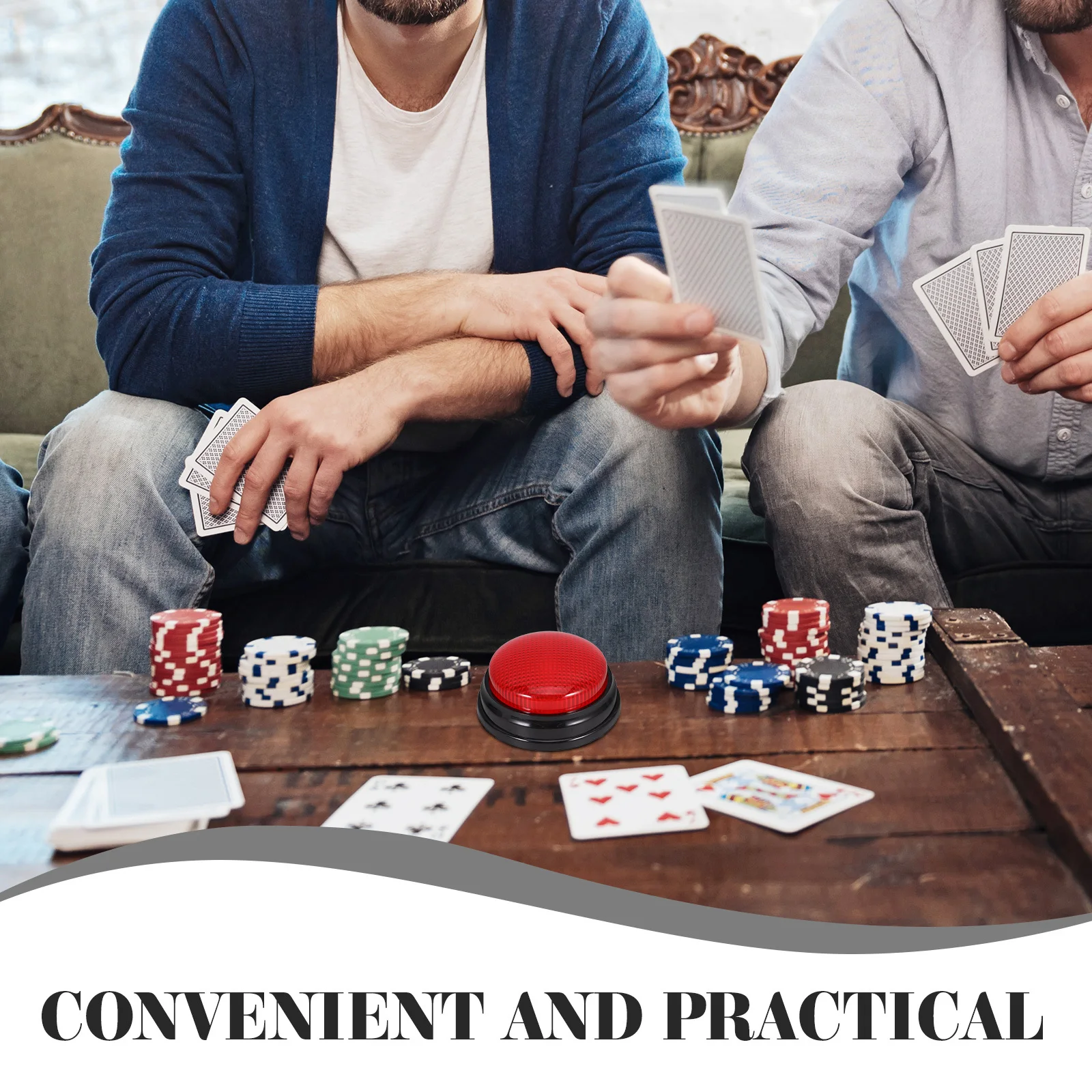 

Holiday Trick Game Button with Sound and Light Effects Party Favor Prop for Adults Fun Competition Activity