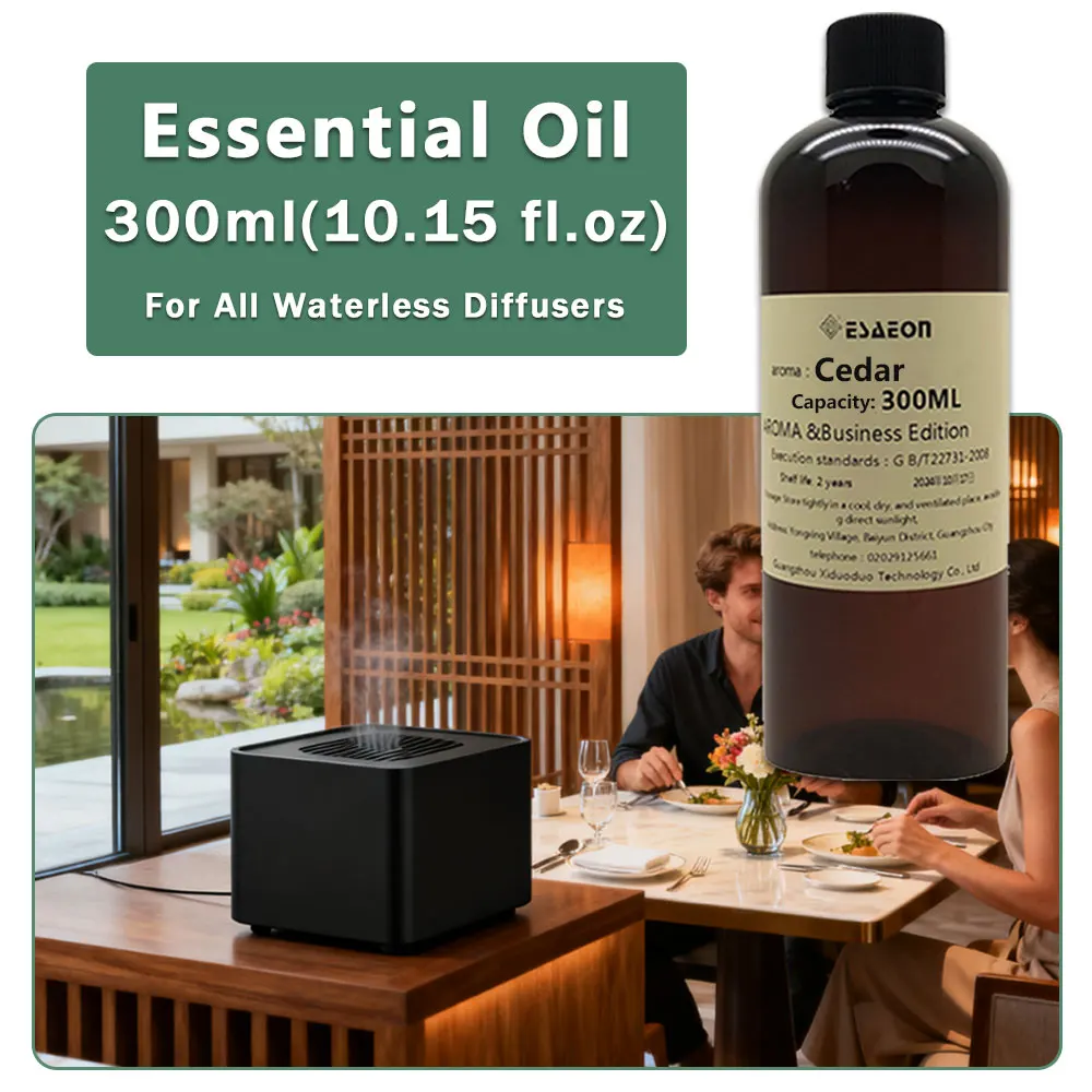 ESAEON Aroma Diffuser Oil, Oily Aromatic Essential Oil For Waterless Aromatherapy Machines, Cedar Pine Wood - 300ML(10.15 fl.oz)