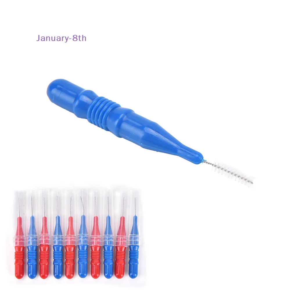 50Pcs Clean Tooth Floss Head Hygiene Dental Plastic Interdental Brush Toothpick