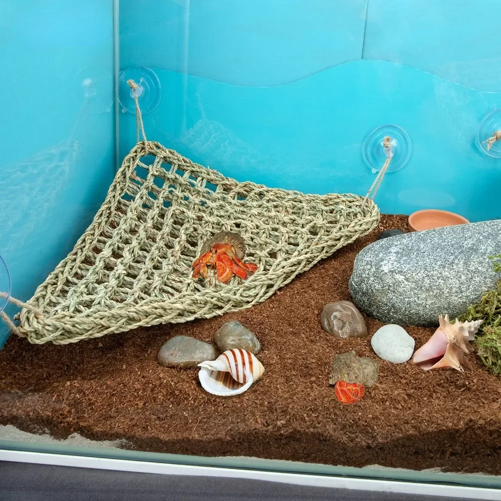 Reptile Mane Dragon Lizard Hammock Reptile Lounge for Chameleon Lizard Gecko Snake Lizard Gecko Grass Mat Pet Bed Swing