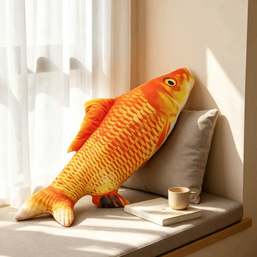 Cute Simulation Fish Fish 3D Soft Animal Stuffed Animal Carp Different Types Creative Design Simulation Fish Children