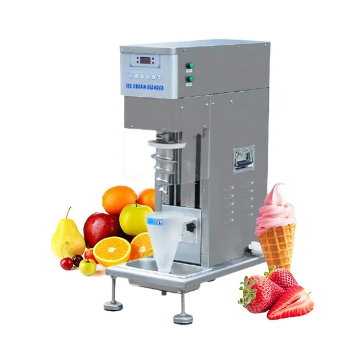 Mini Bending Mixer Mixing Machine For Yogurt Milkshake Real Fresh Fruit Swirl Drill Flavorama Soft Ice Cream Blender