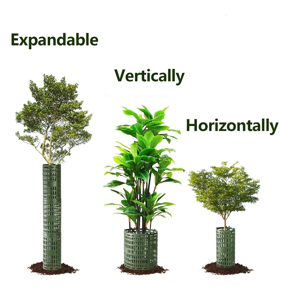 10 Pack Tree Trunk Protector, Plant Guard Protectors with Zip Ties, Garden Protection Tree Wraps Cages for Damaged Bark