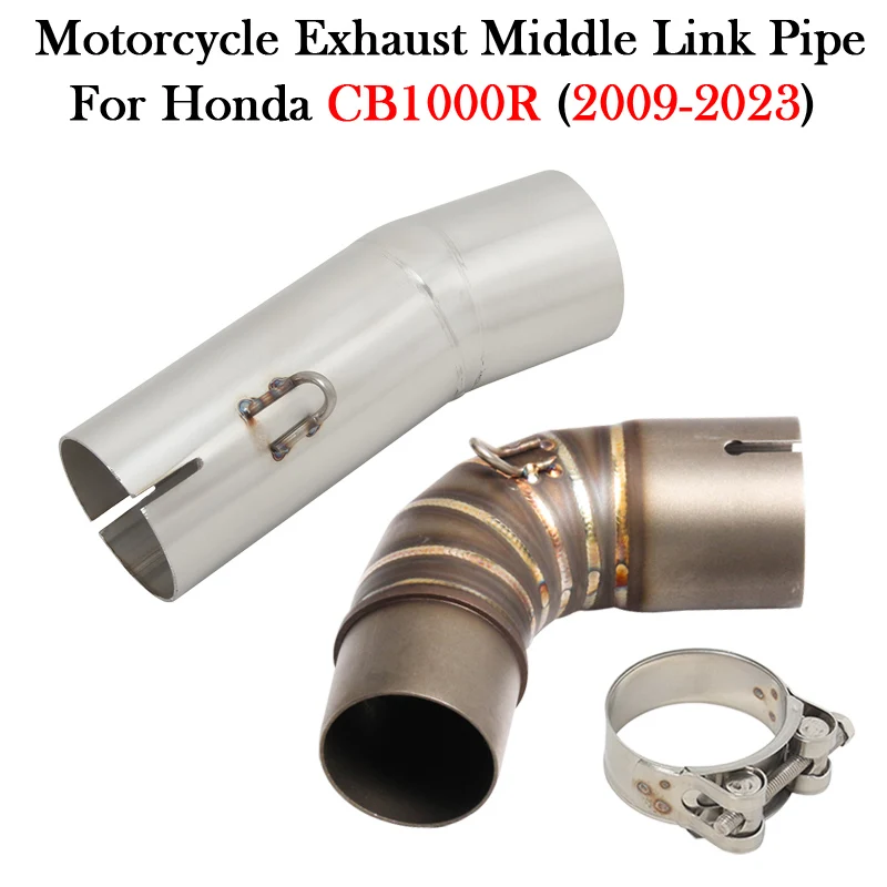 Ponteira de Escape Slip-On para Honda CB1000R CB 1000R CB1000 R 2009 - 2021 2022 2023, Silenciador de Motocicleta Modificado com Tubo de Ligação Central