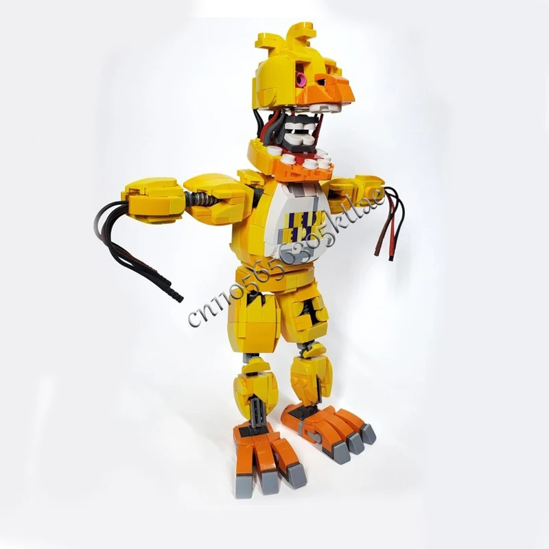 516 PCS Série de Personagens de Jogos Populares Frayed Feather Bot MOC Personalizável Bloco de Construção Modular Criativo DIY Brinquedo de Férias para Meninos