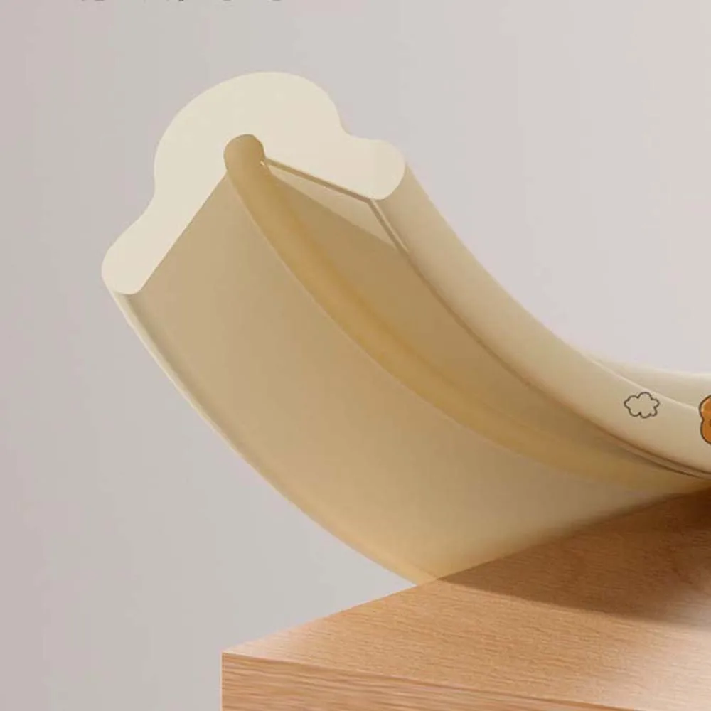 لينة الطفل المضادة للتصادم قطاع الكرتون على الوجهين الشريط الجدول ركن الغطاء الواقي الدب البيج #3