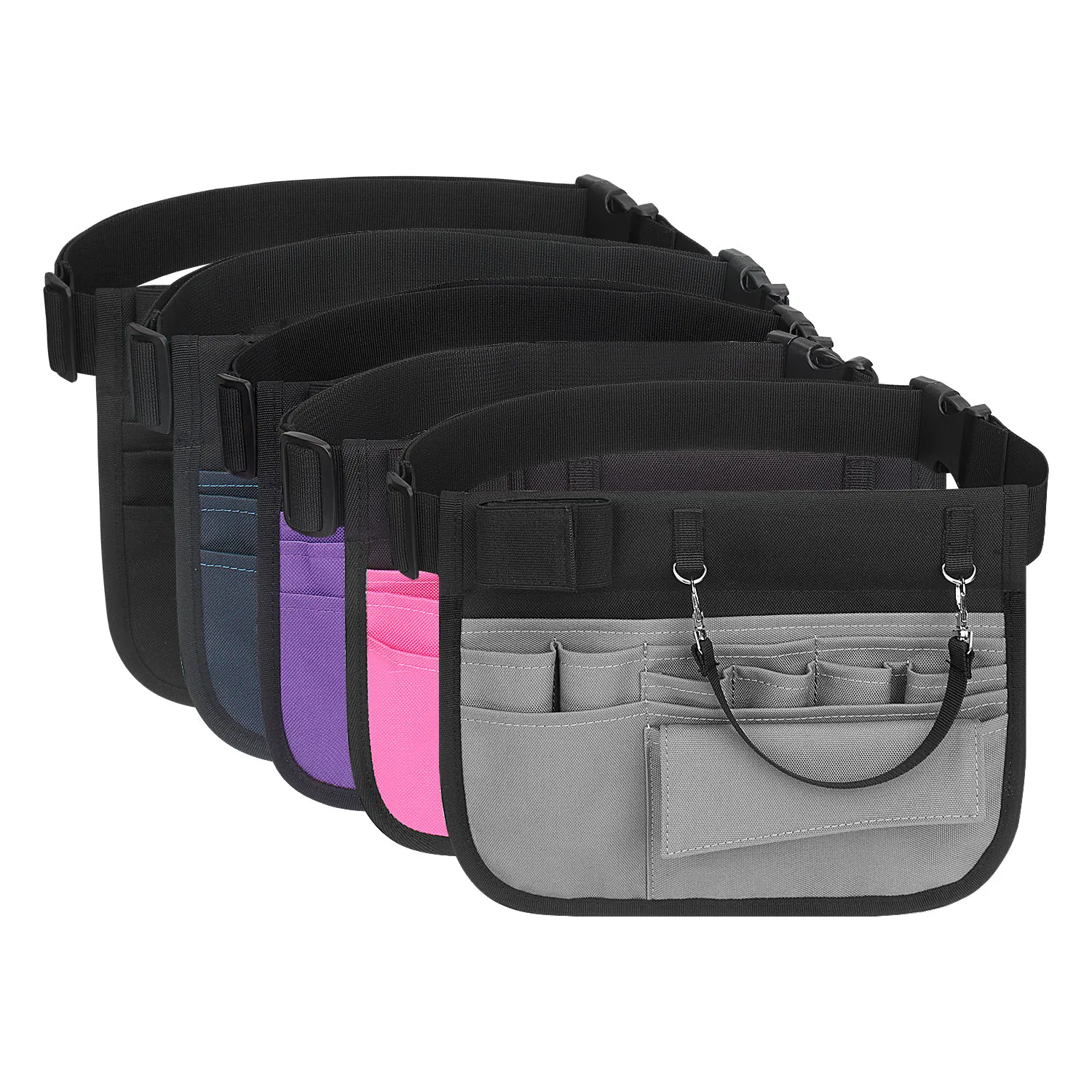 WESSLECO Nurse Organizer Belt Fanny Pack Multifunction Waist Pouch Case for Medica Scissors Care Kit Tool Storge Bag