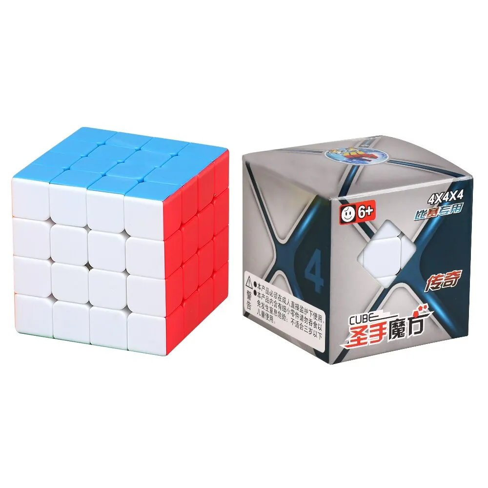 SENGSO Speed Cube 4x4 Legend Series Stickerless Magic Cube Profession Puzzle High Quality Kid's Fidget Toys