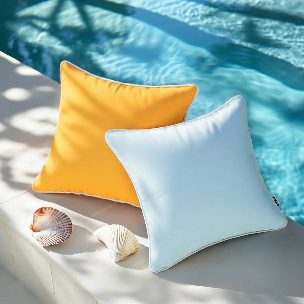 

Водонепроницаемая уличная наволочка, белая труба, контрастный цвет, дизайн, сад, двор, подушка из ротанга, подушка для стула, поясная подушка