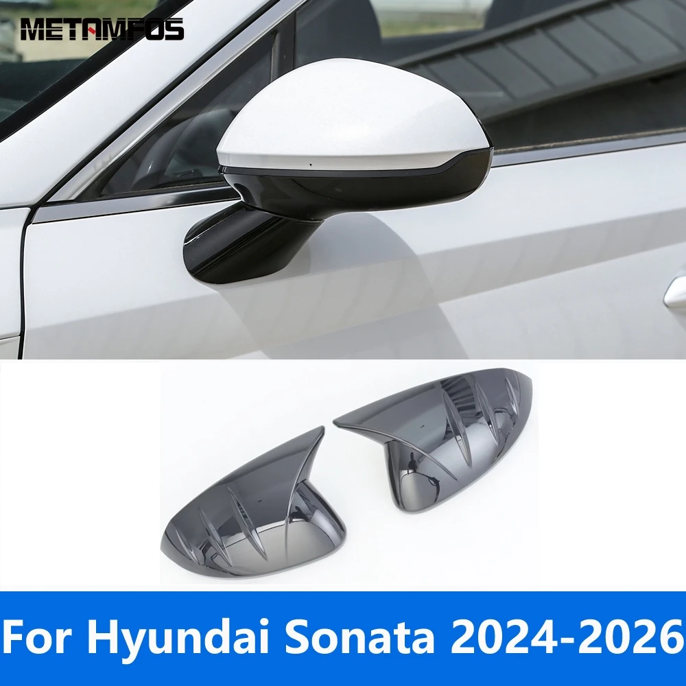 

Накладка на зеркало заднего вида для Hyundai Sonata 2024 2025 2026, защита зеркала заднего вида из углеродного волокна, аксессуары для стайлинга автомобилей