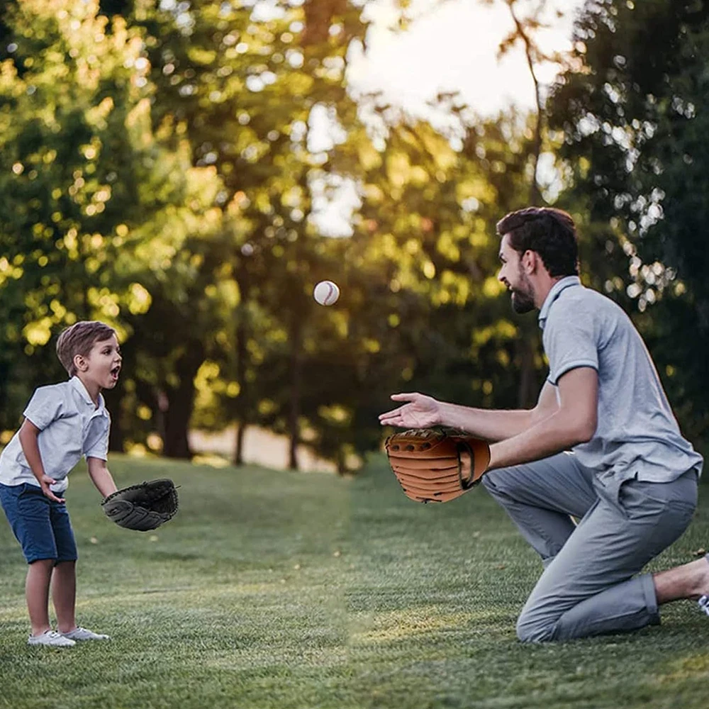 Baseball Glove for Kids Youth Adults Softball Teeball Training PU Leather Left Hand Glove Right Hand Throw Practice Equipment view 6