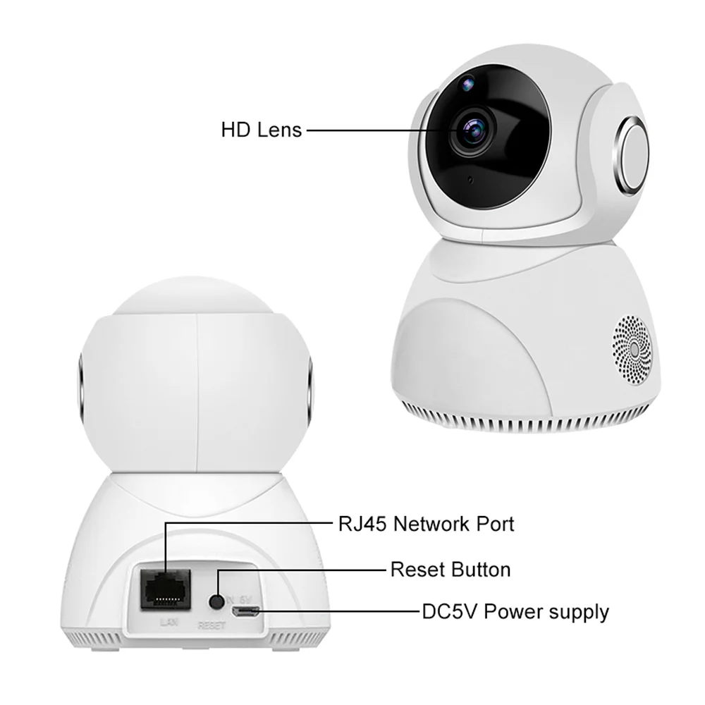 Lanbon High Resolution Indoor Outdoor Wifi Camera 3D Panoramic Smart Voice Intercom Phone Control IP Camera Wifi