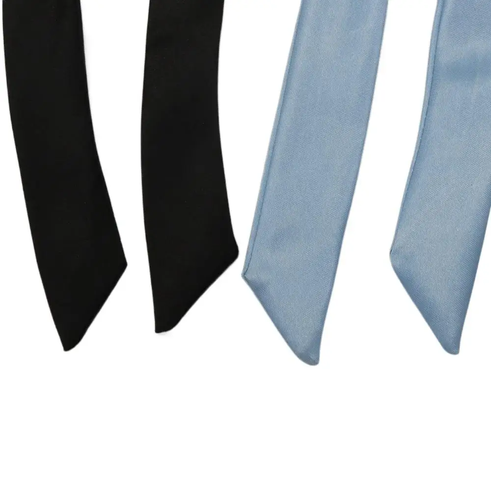 Chic Girls Shirt Accessory Costume Ribbon Tassel Cravat Ribbons Knot Satin Bowtie Bow Tie