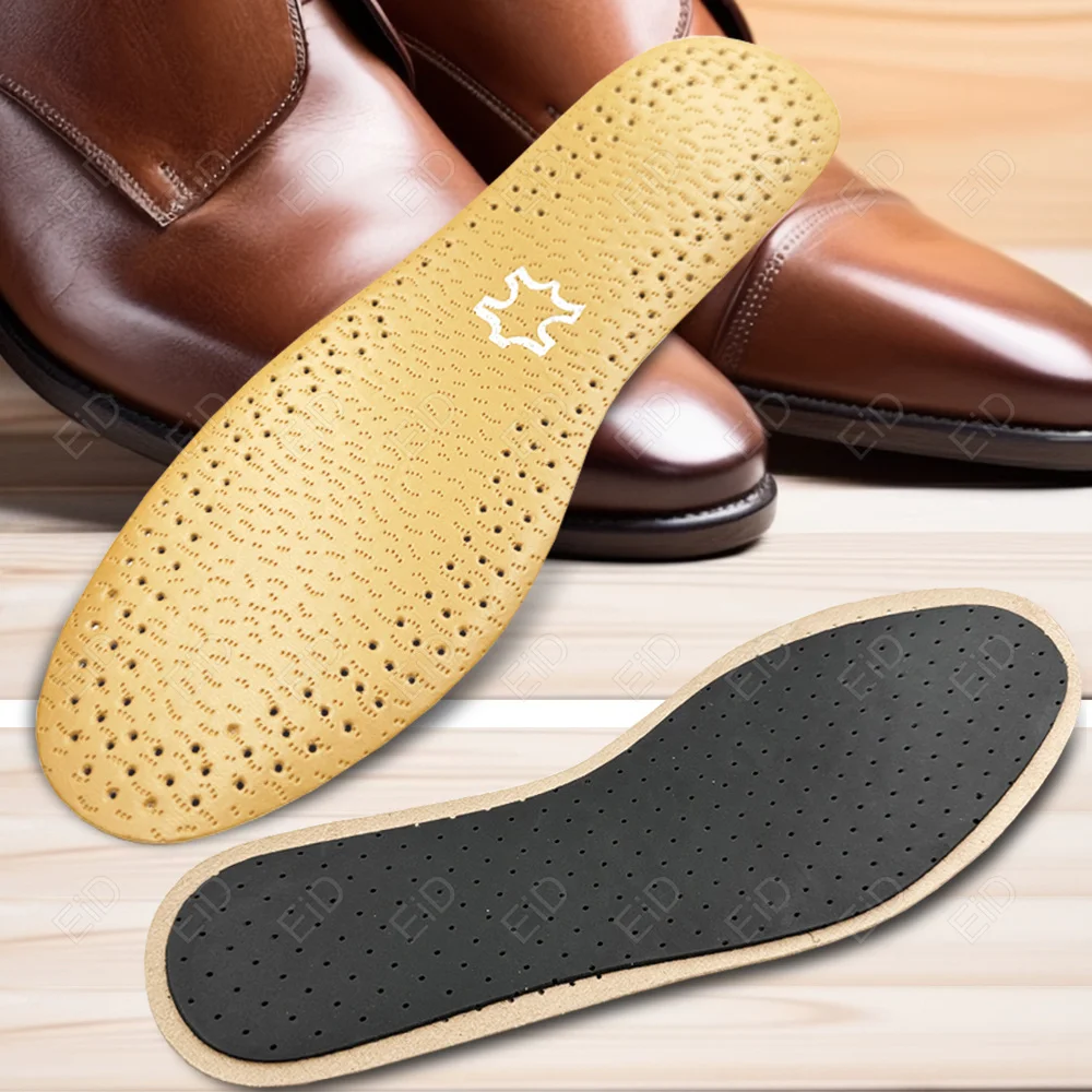 EiD Leather Insole For Shoes Men women Comfortable Deodorant Orthotic Insoles Flat Feet Lightweight Pu Leather Flats Shoe Soles