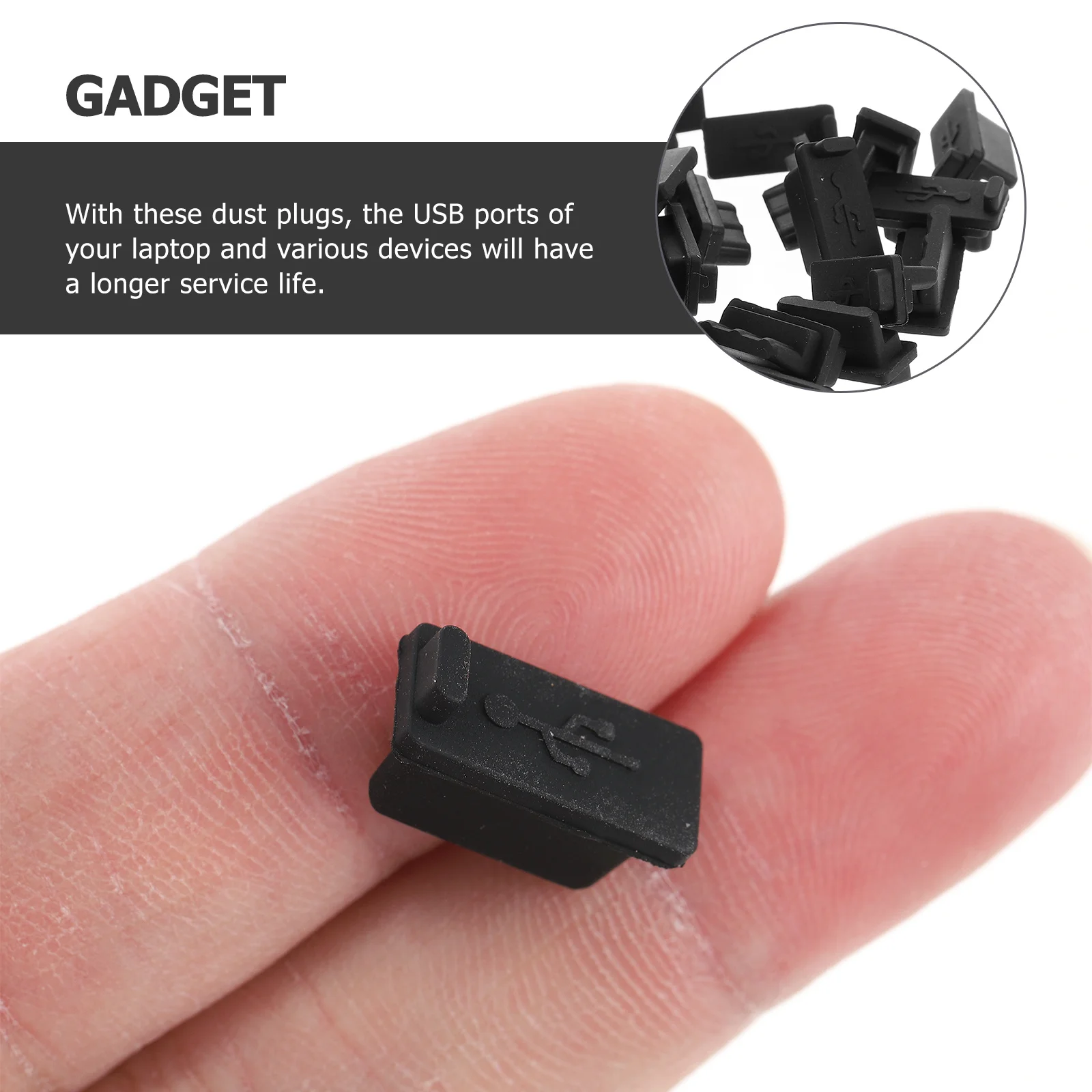 

32Pcs USB Dustproof Port Plugs Silicone Laptop Charging Head Stopper Computer USB Female Port Plug for Device Protection