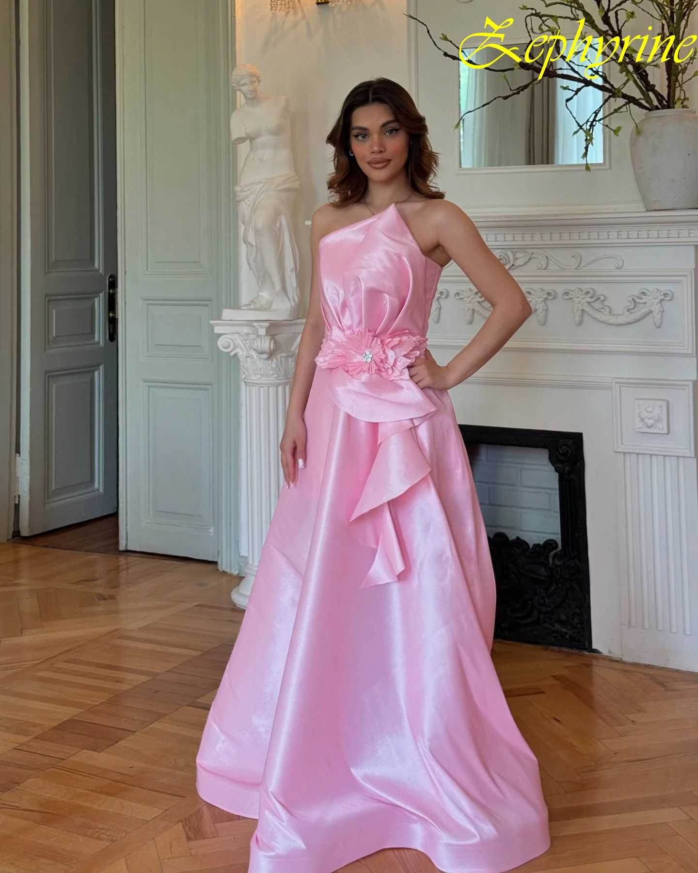 Customized A-Line Strapless Elegant Formal Evening Dress Fashion Temperament Bespoke Occasion Gowns High Quality Party Dress