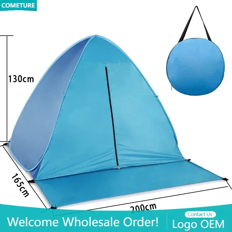 

3-4 People Outdoor Sun Shelter Lightweight Automatic Pop Up Camping Tent Awning for Beach And Backyard