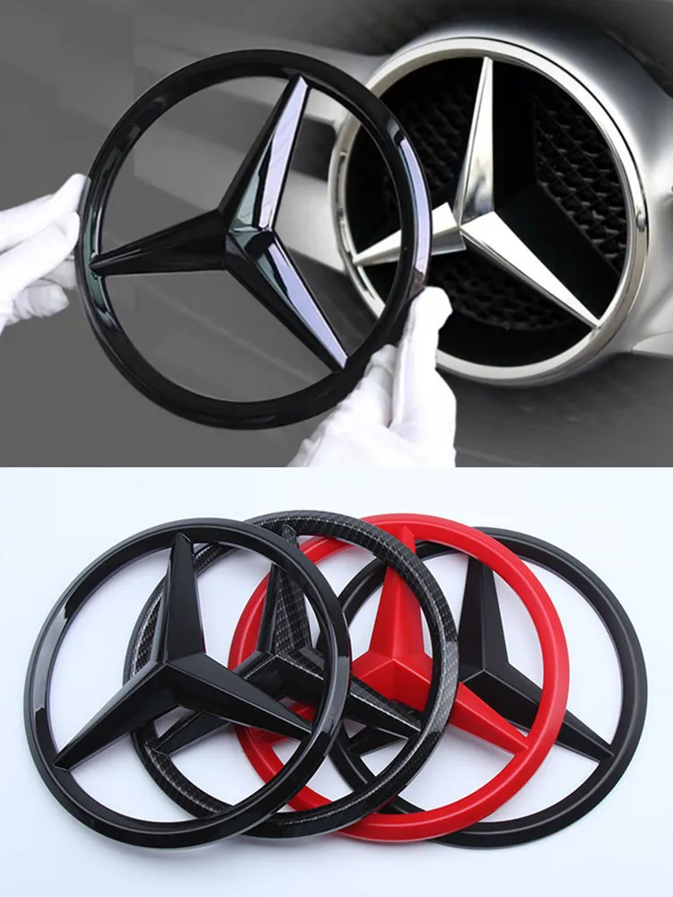 18.8cm 20.8cm Front Grille Star Emblem Cover Decorative Accessories for Mercedes W206 W212 W213 W204 W166 W205 W253 W176 W177