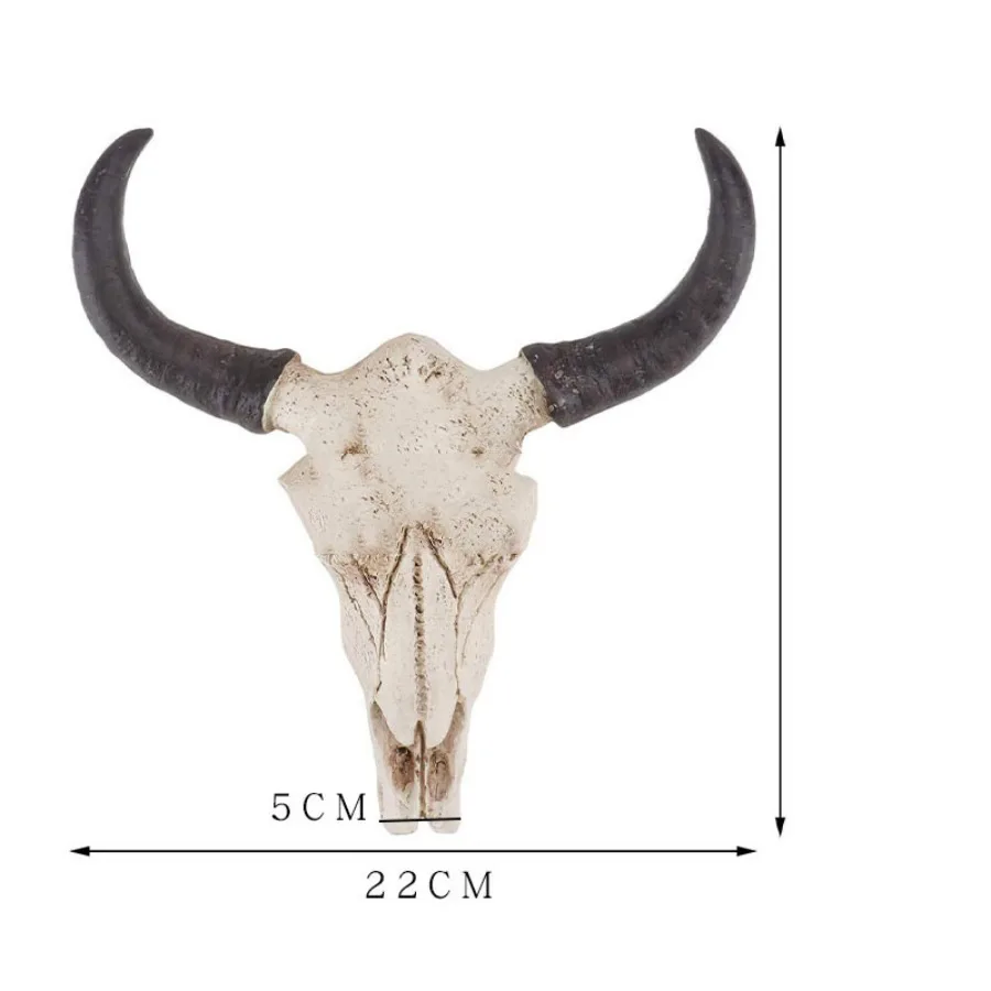 

Real cow skull ow head resin handicrafts personalized home restaurant bar decoration wall hanging